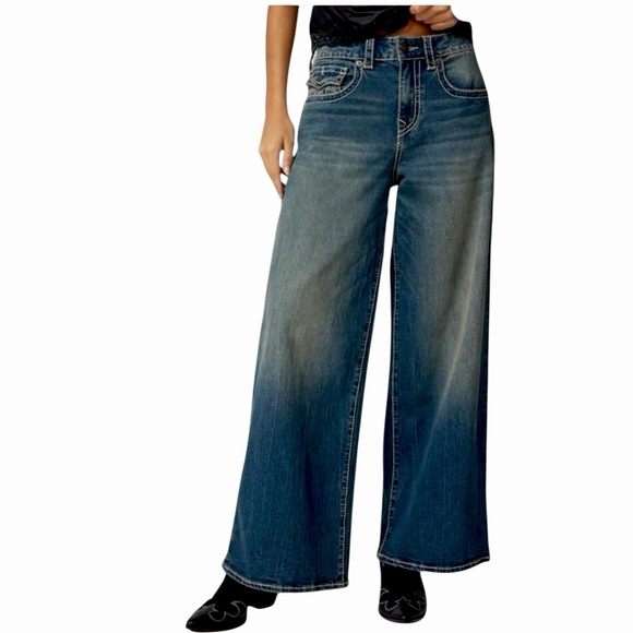 TRUE RELIGION JESSIE SUPER BAGGY OVERSIZED JEAN LOW RISE 32W x 30L NWT N… - Picture 1 of 16